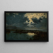 Marais au clair de lune - David Young Cameron — framed artwork on a wall