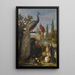 a peacock, a parrot, turkeys, roosters, rabbits, and a guinea pig in a park - David de Coninck