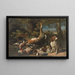 Nature morte avec gibier - David de Coninck — framed artwork on a wall