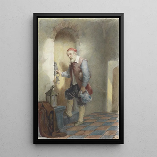 Reproduction of the painting Warden - David van der Kellen
