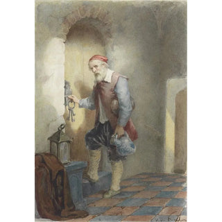 Reproduction of the painting Warden - David van der Kellen