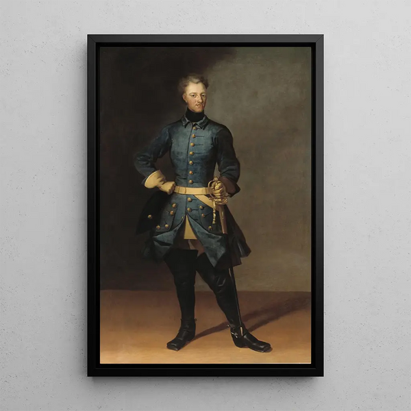 King Karl XII of Sweden - David von Krafft — framed artwork on a wall