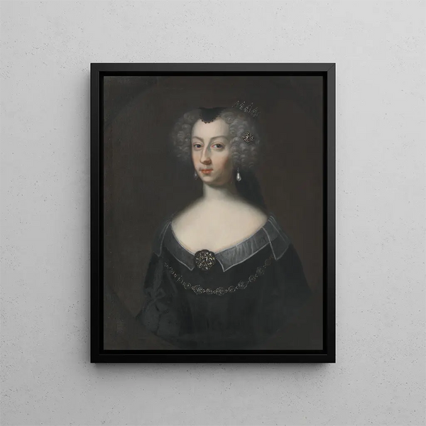 Marie-Éléonore 1599-1655 Queen of Sweden Princess of Brandenburg - David von Krafft — framed artwork on a wall