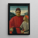 Francesco Sassetti 1421-1490 and his son Teodoro - Davide Ghirlandaio — framed artwork on a wall