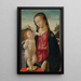 La Vierge à l'Enfant - Davide Ghirlandaio — framed artwork on a wall