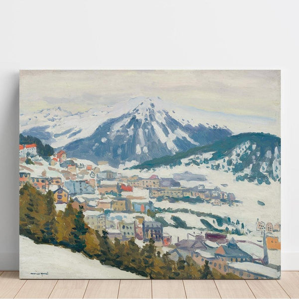 Reproduction of the painting Snowy Davos painting - Albert Marquet