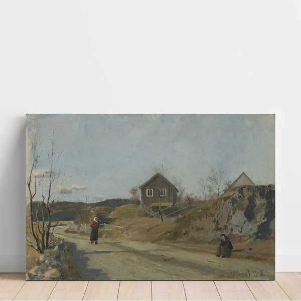 Reproduction of the painting Vestre Aker Painting - Edvard Munch