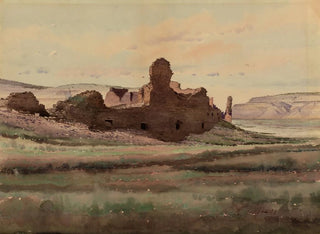 Ruins of Pueblo Bonito, Canyon de Chaco, New Mexico - By Lancey Gill — artwork view