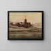 Ruins of Pueblo Bonito, Canyon de Chaco, New Mexico - By Lancey Gill — framed artwork on a wall