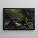 Couple dans une barque - Dean Cornwell — framed artwork on a wall