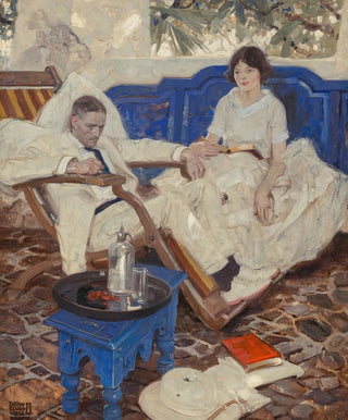 Gad said Heseltine at the peril If only the doctor could keep me alive long enough - Dean Cornwell — artwork view