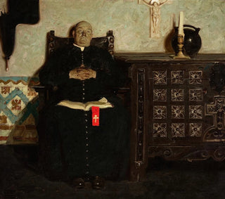 Priest in a Spanish town - Dean Cornwell — artwork view