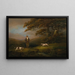 Gentleman tirant sur deux chiens d'arrêt - Dean Wolstenholme — framed artwork on a wall