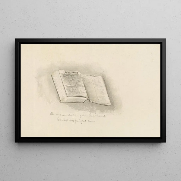 Album of Watercolors by Pl76 - Deborah Griscom Passmore — framed artwork on a wall