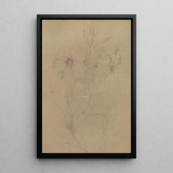 Album of Watercolors by Deborah Griscom Passmore Pl78 - Deborah Griscom Passmore — framed artwork on a wall
