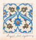 Floral tile decoration painting persano-arabes - Johanna van de Kamer — artwork view