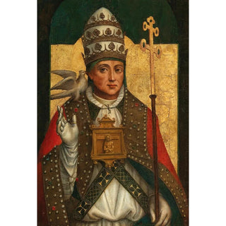 Reproduction of the painting Saint Gregory the Great - Defendente Ferrari