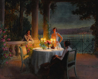 A candlelit dinner - Delphin Enjolras — artwork view