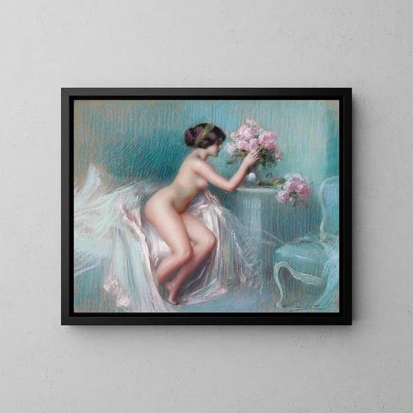 Summer flower arrangement - Delphin Enjolras — framed artwork on a wall