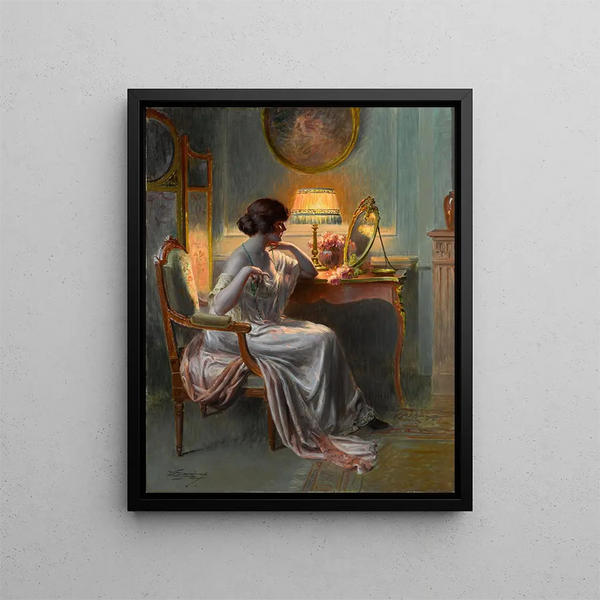 Au boudoir - Delphin Enjolras — framed artwork on a wall