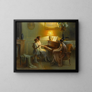 Piano - Delphin Enjolras — framed artwork on a wall