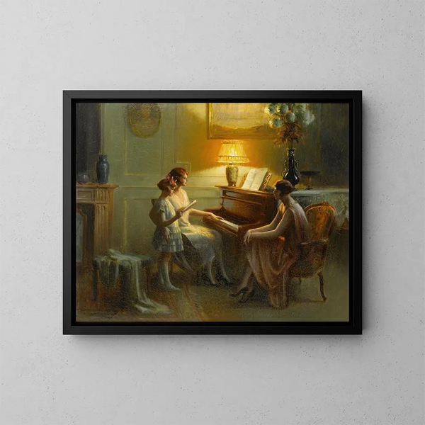 Piano - Delphin Enjolras — framed artwork on a wall