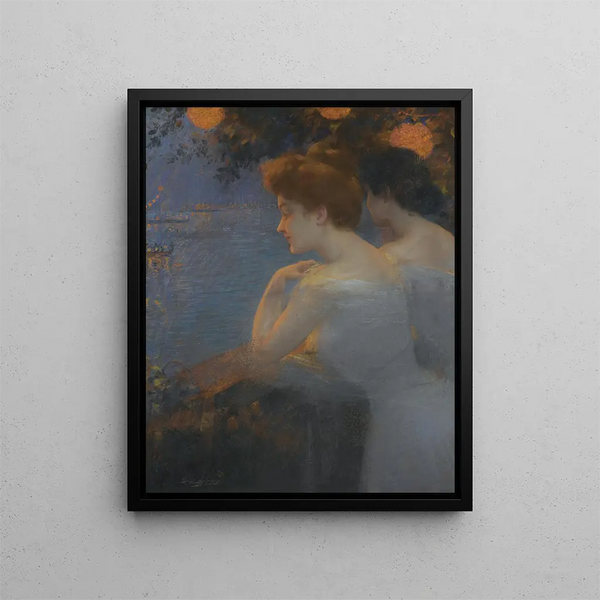 Venetian Girls - Delphin Enjolras — framed artwork on a wall