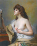 Girl with Rose - Delphin Enjolras — artwork view