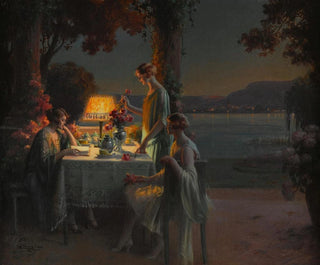 Young women by the lake - Delphin Enjolras — artwork view