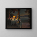 Young women by the lake - Delphin Enjolras — framed artwork on a wall
