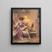 La Toilette par lampe - Delphin Enjolras — framed artwork on a wall