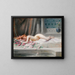 Nude reclining - Delphin Enjolras — framed artwork on a wall