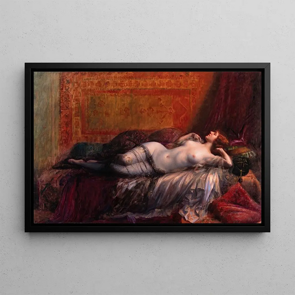Odalisque - Delphin Enjolras — framed artwork on a wall