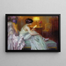 Reading by Lamplight - Delphin Enjolras — framed artwork on a wall