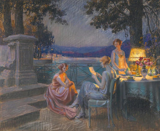 On the terrace - Delphin Enjolras — artwork view