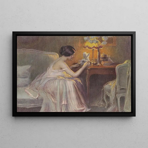 La petite statue - Delphin Enjolras — framed artwork on a wall