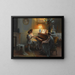 The singing lesson - Delphin Enjolras — framed artwork on a wall
