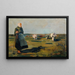 At the pasture - Demeter Koko — framed artwork on a wall
