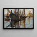 Fisherman in the port - Demeter Koko — framed artwork on a wall