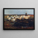 Flock of geese grazing - Demeter Koko — framed artwork on a wall