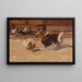 Low Farmyard Painting - Demeter Koko — framed artwork on a wall