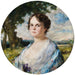 Demi-portrait of a young lady - Luma von FleschBrunningen — displayed in an interior