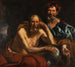 Democritus and Heraclitus - Jacob Jordaens — artwork view
