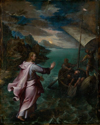 The Christ Walks on the Sea - Denis Calvart — artwork view
