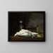 Nature morte avec des asperges - Denis Pierre Bergeret — framed artwork on a wall