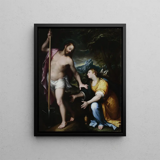 Noli me tangere - Denys Calvaert — framed artwork on a wall
