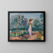 La robe violette - Denys Puech — framed artwork on a wall