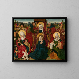 Sainte Parenté - Derick Baegert — framed artwork on a wall