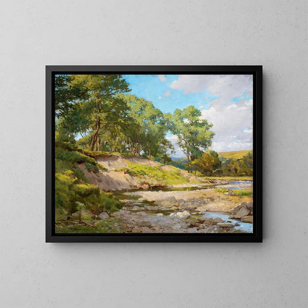 The Deer Park of Powerscourt - Dermod O'Brien — framed artwork on a wall