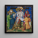 Descente de la Croix - Master of Cologne of 1458 — framed artwork on a wall